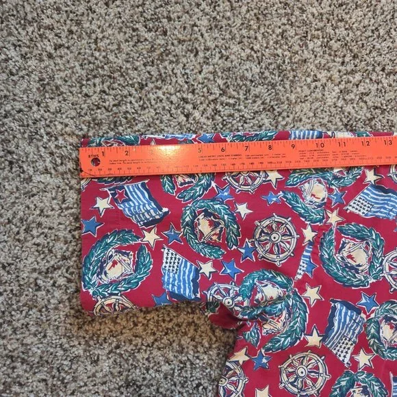 Vintage America's‎ Cup 1995 Short Sleeve Shirt Mens Large Red BD Baggies Cotton - Picture 8 of 8